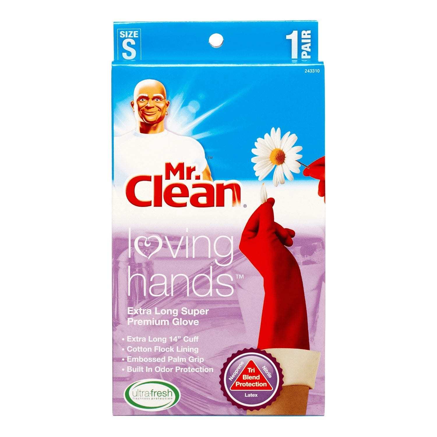 含 Ultra-Fresh 抗菌保护成分的 Mr. Clean 手套